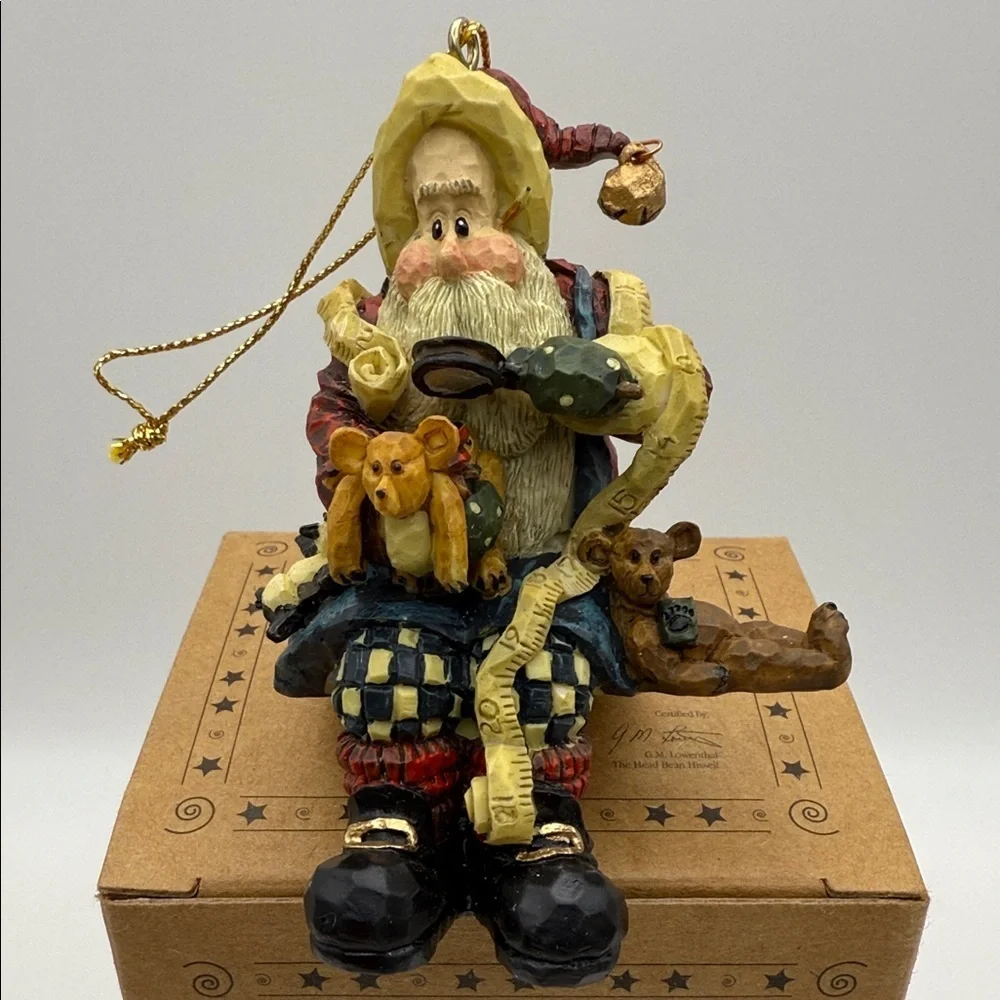 Boyds Bears Carvers Choice Santa And The Final Inspection Ornament # 370203